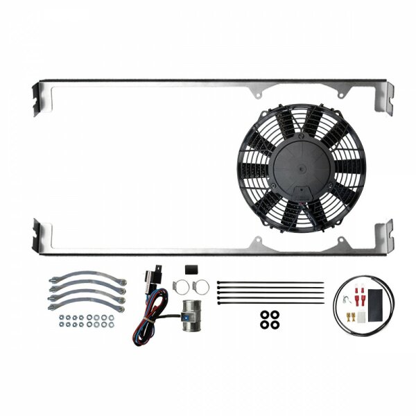 Elektrol&uuml;fter Einbausatz, 255mm, Sauger, minus geerdete Fahrzeuge