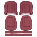 SEAT COVER SET, FRONT, VINYL, RED