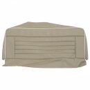 SEAT COVER SET, REAR, VINYL, LIGHT STONE BEIGE/WHITE PIPING