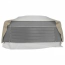 SEAT COVER SET, REAR, VINYL, LIGHT STONE BEIGE/WHITE PIPING