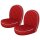 SEAT COVER SET, FRONT, VINYL, MATADOR RED/WHITE PIPING