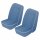 SEAT COVER SET, VINYL, SHADOW BLUE/WHITE PIPING, PAIR