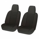 SEAT COVER SET, VINYL, BLACK, PAIR