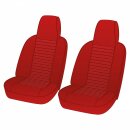 SEAT COVER SET, VINYL, MATADOR RED, PAIR