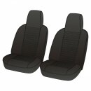 SEAT COVER SET, VINYL, BLACK, PAIR