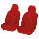 SEAT COVER SET, VINYL, MATADOR RED, PAIR