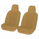 SEAT COVER SET, VINYL, LIGHT TAN, PAIR