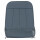 SEAT COVER, FRONT, FIXED SQUAB, VINYL, LIGHT BLUE