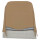 SEAT COVER, FRONT, FOLDING SQUAB, VINYL, BISCUIT