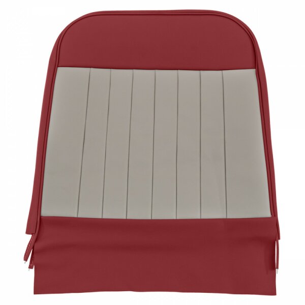 SEAT COVER, FRONT, FOLDING SQUAB, VINYL, DUOTONE, CHEROKEE RED