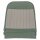 SEAT COVER, FRONT, FOLDING SQUAB, VINYL, DUOTONE, PORCELAIN GREEN