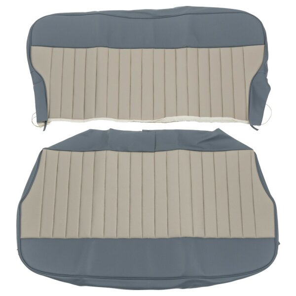 SEAT COVER SET, REAR, 4 DOOR, VINYL, DUOTONE, MINOR BLUE