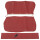 Sitzbezug hinten, Vinyl cherokee rot,                          4-t&uuml;rig 64-71
