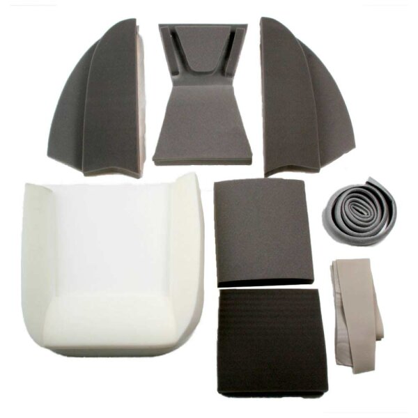 Polster-Satz f&uuml;r 2 Sitze, mit fester Kopfst&uuml;tze