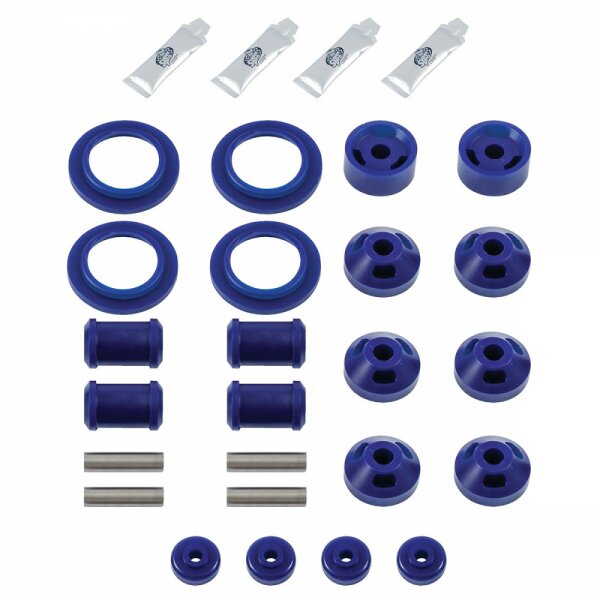 SUPERPRO COMPLETE REAR BUSH KIT, POLYURETHANE