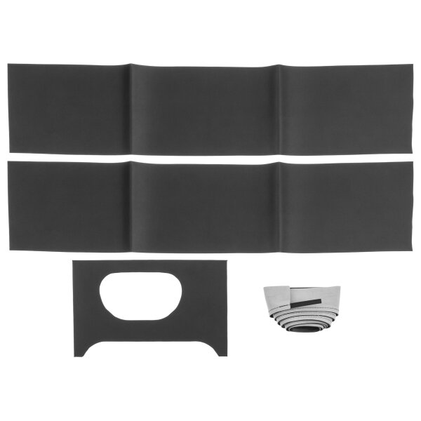 Verkleidungssatz Heizungskasten, schwarz/schwarz