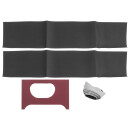 Verkleidungssatz Heizungskasten, schwarz/rot