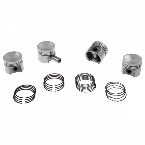 PISTON SET, ENGINE SET, HIGH COMPRESSION, DISHED, STANDARD