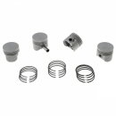 PISTON SET, ENGINE SET, 10.3:1 CR, HIGH COMPRESSION, FLAT, STANDARD, 998 A+