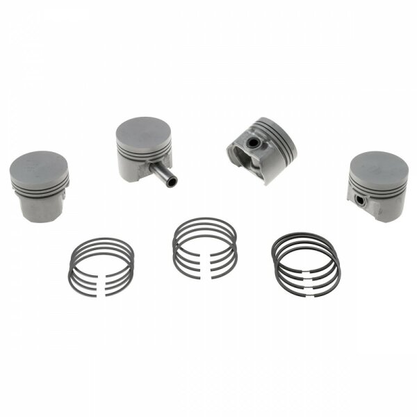 PISTON SET, ENGINE SET, 10.3:1 CR, HIGH COMPRESSION, FLAT, +0.060&quot;  998