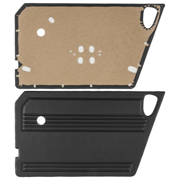 DOOR PANELS, BLACK, PAIR