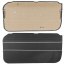 DOOR PANELS, BLACK/WHITE PIPING, PAIR