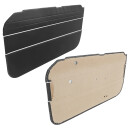 DOOR PANELS, BLACK/WHITE PIPING, PAIR