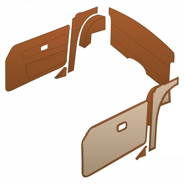 TRIM KIT, LEATHER, TAN