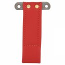 DOOR PULL STRAP LEATHER RED