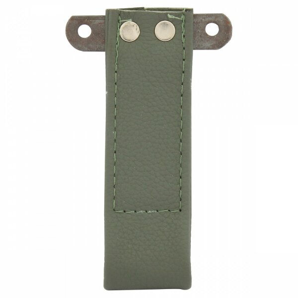 DOOR PULL STRAP LEATHER SUEDE GREEN