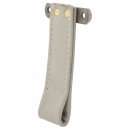 DOOR PULL STRAP LEATHER DOVE GREY