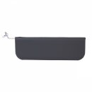 SUN VISOR, END MOUNT, PLAIN, BLACK