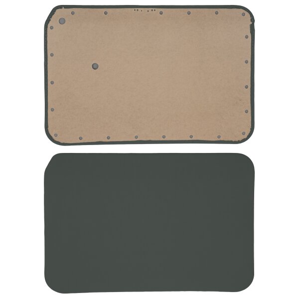 DOOR PANELS MM 49-59 VINYL 2DOOR, PAIR, SUEDE GREEN