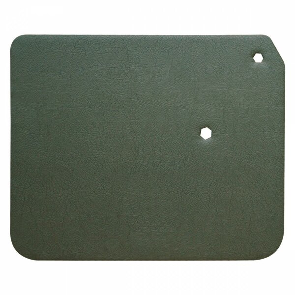 DOOR PANELS, 4 DOOR, FRONT, VINYL, SUEDE GREEN, PAIR