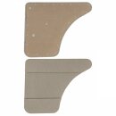 DOOR PANELS, 4 DOOR, REAR, VINYL, BEIGE, PAIR