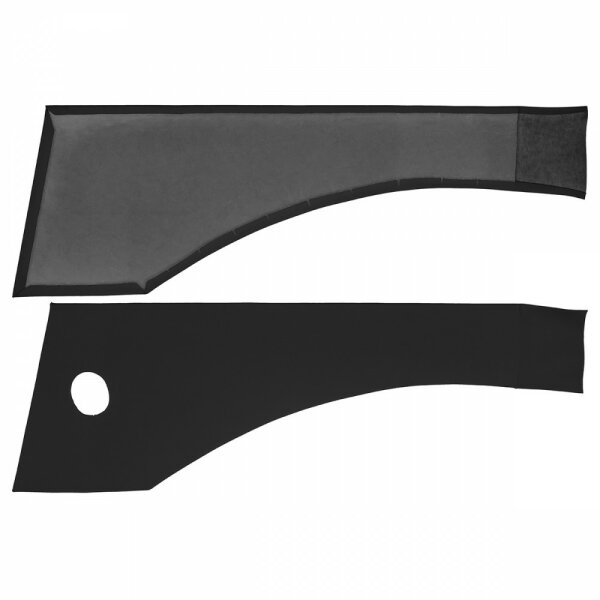 BOOT TRIM PANELS, TRAVELLER, VINYL, BLACK, PAIR