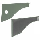 BOOT TRIM PANELS, TRAVELLER, VINYL, PORCELAIN GREEN, PAIR