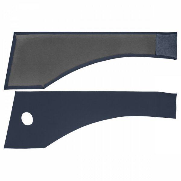 BOOT TRIM PANELS, TRAVELLER, VINYL, NAVY BLUE, PAIR