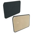 DOOR PANELS, 2 DOOR, FRONT, VINYL, BLACK, PAIR