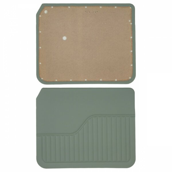 DOOR PANELS, 4 DOOR, FRONT, VINYL, PORCELAIN GREEN, PAIR