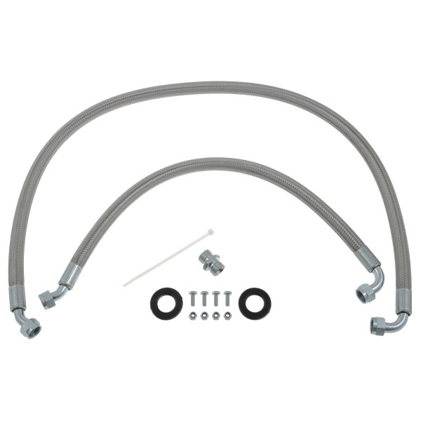 OIL COOLER INSTALLATION KIT, NON-THERMOSTATIC, STAINLESS STEEL