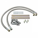 OIL COOLER INSTALLATION KIT, NON-THERMOSTATIC, STAINLESS...