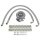OIL COOLER INSTALLATION KIT, NON-THERMOSTATIC, STAINLESS STEEL BRAIDED