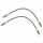 BRAKE HOSE SET, FRONT, PAIR, STAINLESS STEEL BRAIDED