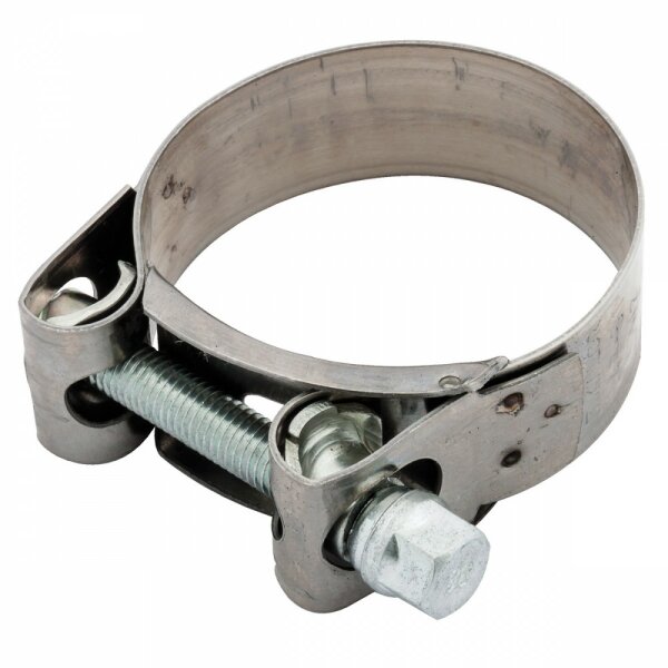 CLAMP, EXHAUST,  FLAT BAND TYPE, STAINLESS STEEL, 1 3/4&quot;