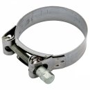 CLAMP, EXHAUST, FLAT BAND TYPE, STAINLESS STEEL, 2 1/2&quot;