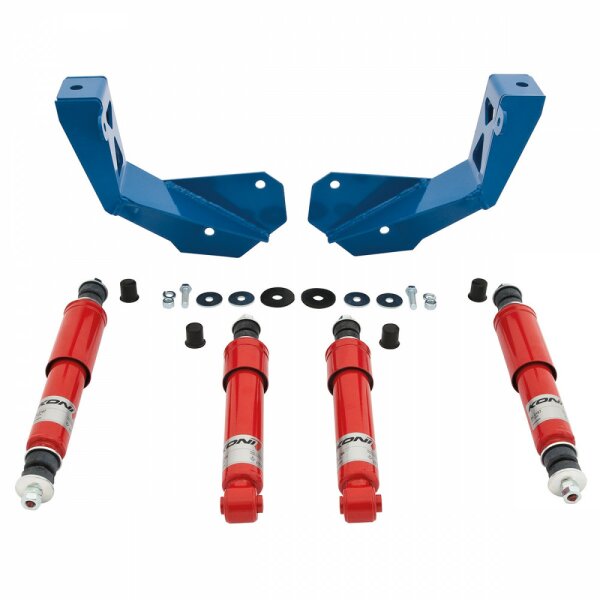 SHOCK ABSORBER CONVERSION KIT, TELESCOPIC, FRONT AND REAR, KONI