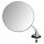 WING MIRROR, FLAT GLASS, CHROME, LH