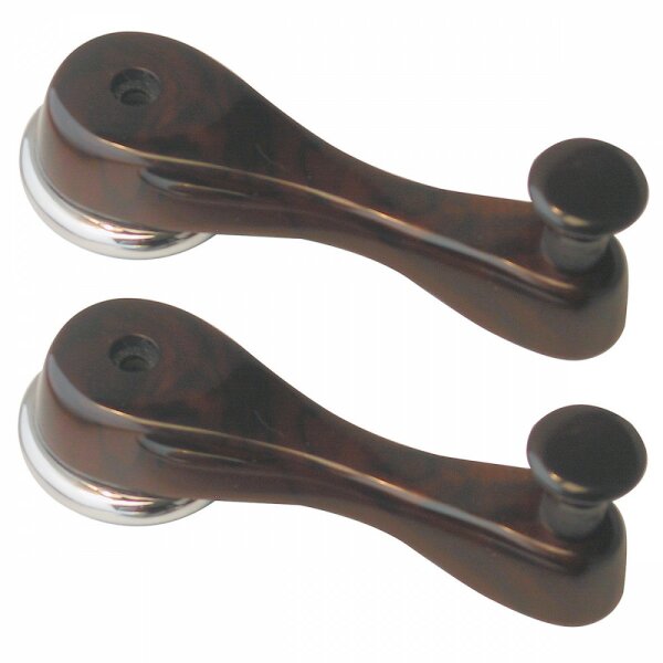 HANDLE, WINDOW WINDER, BURR WALNUT, PAIR