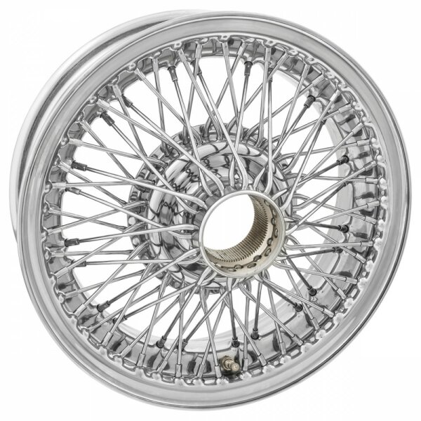 WIRE WHEEL, CHROME, 15&quot; X 5&quot;, 72 SPOKES